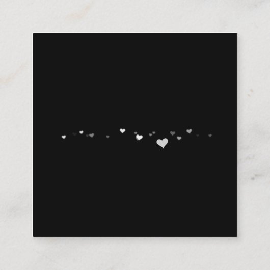 Creëer Uw eigen aangepaste Afbeelding Vierkante Visitekaartje (Achterkant)