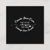 Creëer Uw eigen aangepaste Afbeelding Vierkante Visitekaartje (Voorkant)