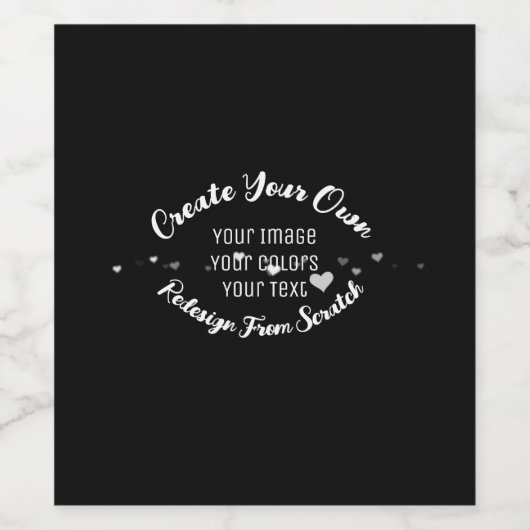 Creëer Uw eigen aangepaste Afbeelding Wijn Etiket (Enkel label)