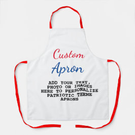 Creëer uw eigen aangepaste Amerikaanse chef-kok Schort