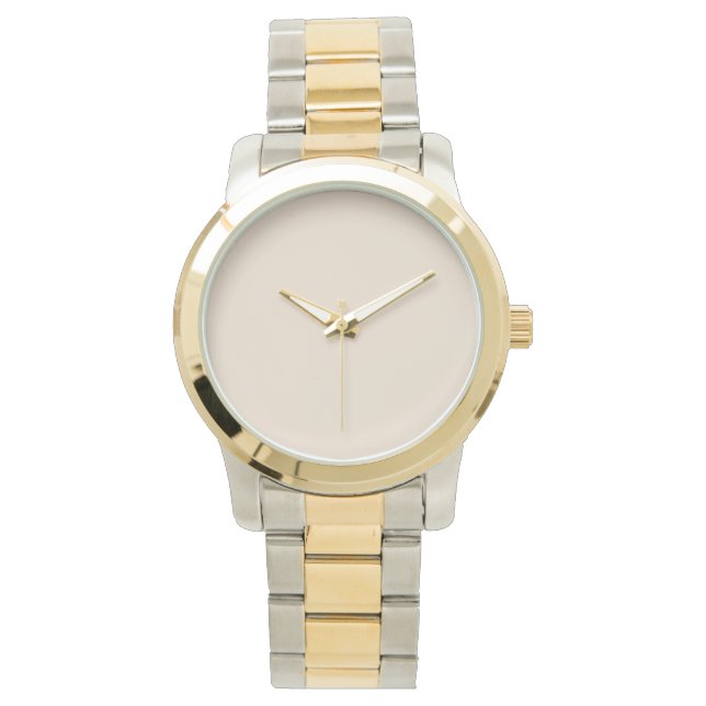 Creëer Uw eigen aangepaste ammond beige Horloge (Voorkant)