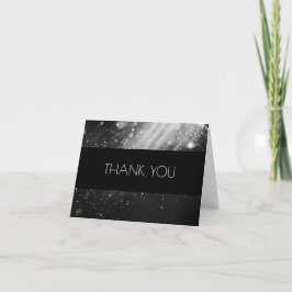 Creëer uw eigen aangepaste B & W Bokeh lichtbundel Bedankkaart