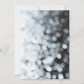 Creëer Uw eigen aangepaste B&W Ombre Bokeh Save The Date (Achterkant)