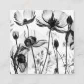 Creëer Uw Eigen Aangepaste B&W X-Ray Bloemen Informatiekaartje (Achterkant)