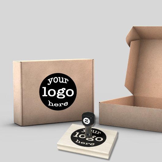 Creëer uw eigen aangepaste bedrijfsbedrijf Logo La Rubberstempel