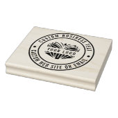 Creëer Uw eigen aangepaste bedrijfsnaam Logo LARGE Rubberstempel (Stempel)