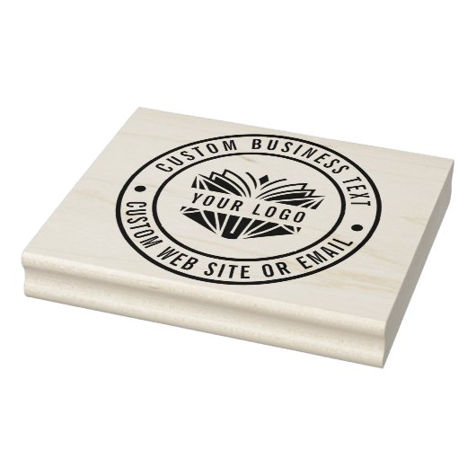 Creëer Uw eigen aangepaste bedrijfsnaam Logo LARGE Rubberstempel (Stempel)