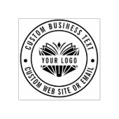 Creëer Uw eigen aangepaste bedrijfsnaam Logo Websi Rubberstempel (Afrduk)