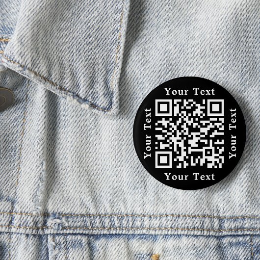 Creëer Uw eigen aangepaste bedrijfswebsite QR-code Ronde Button 5,7 Cm