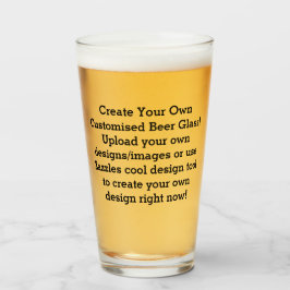 Creëer uw eigen aangepaste bierbril glas
