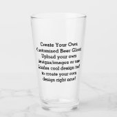 Creëer uw eigen aangepaste bierbril glas (Voorkant)