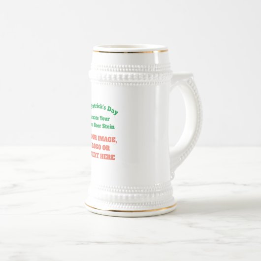 Creëer uw eigen aangepaste bierstop bierpul (Voorkant rechts)