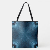 Creëer Uw eigen aangepaste blauwe gespiegelde X-pa Tote Bag (Voorkant)