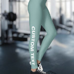Creëer Uw Eigen Aangepaste Blauwgroen Leggings<br><div class="desc">Creëer Uw Eigen Aangepaste Blauwgroen Leggings.</div>