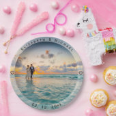 Creëer Uw eigen aangepaste bruid en bruidebruinkoo Papieren Bordje (Feest)