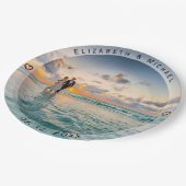 Creëer Uw eigen aangepaste bruid en bruidebruinkoo Papieren Bordje (Gekanteld)