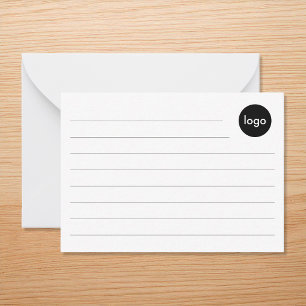 Creëer uw eigen aangepaste business Logo-index Notitiekaartje
