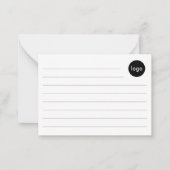 Creëer uw eigen aangepaste business Logo-index Notitiekaartje (Voorkant)
