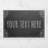 Creëer uw eigen aangepaste -chalkboardSjabloon Voedselcontainer Etiket (Enkel label)