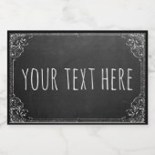 Creëer uw eigen aangepaste -chalkboardSjabloon Voedselcontainer Etiket (Enkel label)