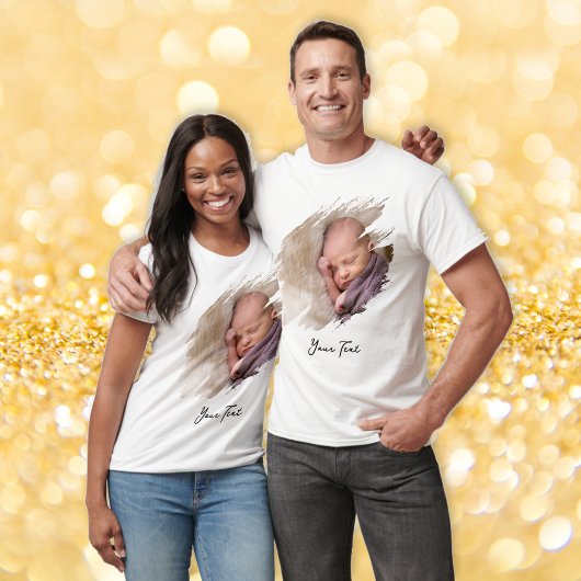 Creëer uw eigen aangepaste coole foto en tekst T-s T-shirt