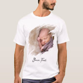 Creëer uw eigen aangepaste coole foto en tekst T-s T-shirt (Voorkant)