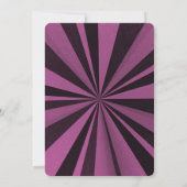 Creëer uw eigen aangepaste Deep Retro Sunburst Kaart (Achterkant)