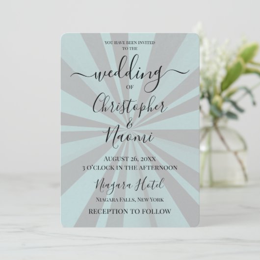 Creëer uw eigen aangepaste Deep Retro Sunburst Kaart (Staand voorkant)