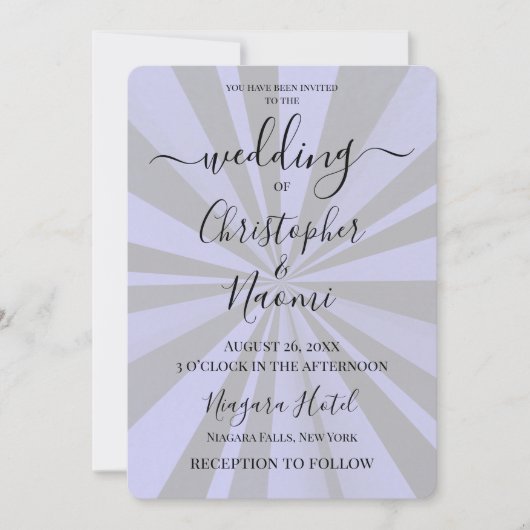 Creëer uw eigen aangepaste Deep Retro Sunburst Kaart (Voorkant)