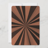 Creëer uw eigen aangepaste Deep Retro Sunburst Kaart (Achterkant)