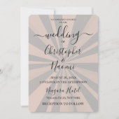 Creëer uw eigen aangepaste Deep Retro Sunburst Kaart (Voorkant)