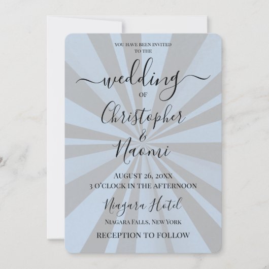 Creëer uw eigen aangepaste Deep Retro Sunburst Kaart (Voorkant)