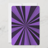 Creëer uw eigen aangepaste Deep Retro Sunburst Kaart (Achterkant)