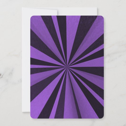 Creëer uw eigen aangepaste Deep Retro Sunburst Kaart (Achterkant)