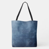 Creëer Uw eigen aangepaste Denim Blue Fade Tote Bag (Achterkant)