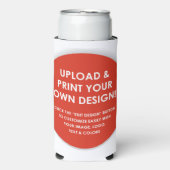 Creëer Uw eigen aangepaste dia Seltzer Blikjeskoeler (Seltzer Voorkant)