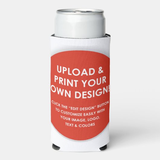 Creëer Uw eigen aangepaste dia Seltzer Blikjeskoeler (Seltzer Voorkant)