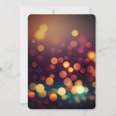 Creëer Uw Eigen Aangepaste Diepe Bokeh Bruiloft Kaart (Achterkant)