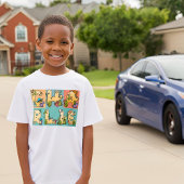 Creëer Uw eigen aangepaste Dino alfabet naam T-shirt