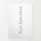 12,7 x 17,8 cm Drieluik briefvouw wenskaart (Cover)