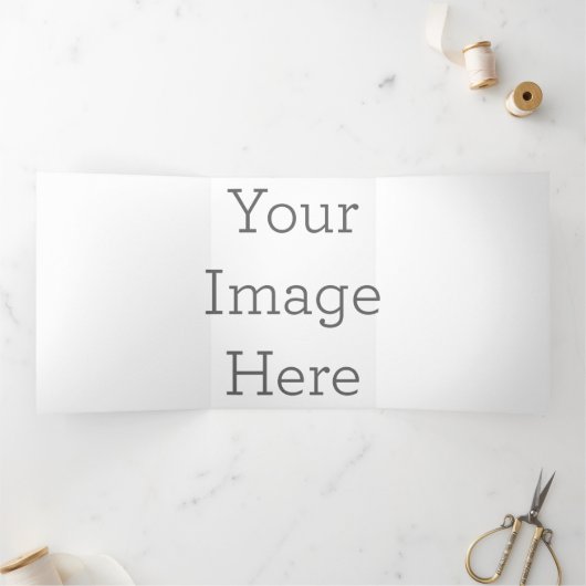 12,7 x 17,8 cm Drieluik briefvouw wenskaart (Binnen)