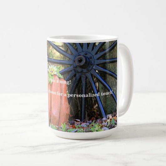 Creëer uw eigen aangepaste eigen unieke koffiemok (Voorkant rechts)