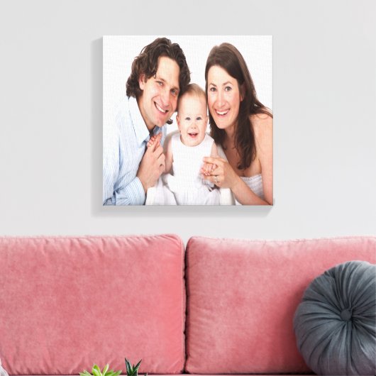 Creëer Uw eigen aangepaste familie foto Canvas Afdruk (Insitu (Woonkamer))