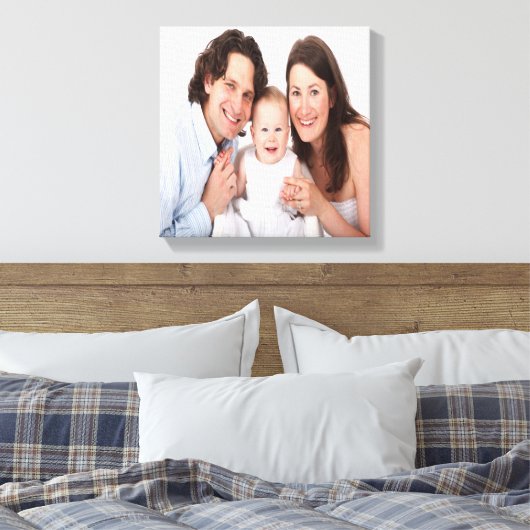 Creëer Uw eigen aangepaste familie foto Canvas Afdruk (Insitu (Slaapkamer))