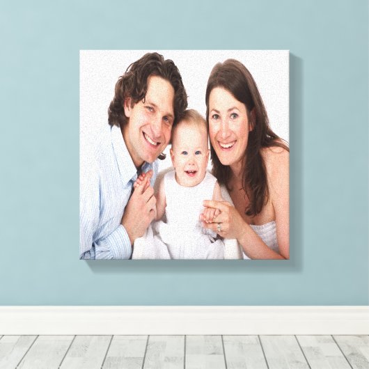 Creëer Uw eigen aangepaste familie foto Canvas Afdruk (Insitu (Houten vloer))