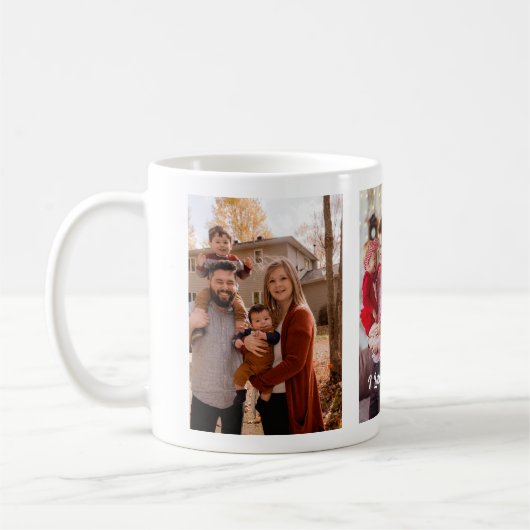 Creëer Uw eigen aangepaste familie foto Koffiemok (Links)