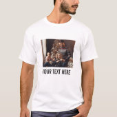 Creëer uw eigen aangepaste familie Foto met tekst T-shirt (Voorkant)