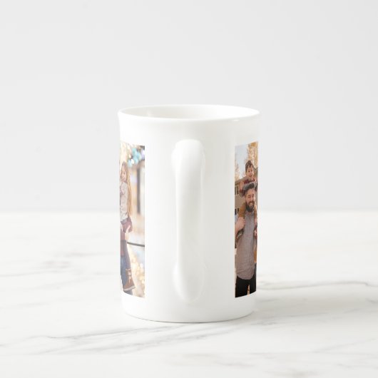 Creëer Uw eigen aangepaste familie foto Porselein Kop (Achterkant)