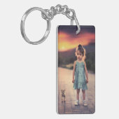 Creëer Uw eigen aangepaste familie foto Sleutelhanger (Voorkant Links)
