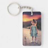 Creëer Uw eigen aangepaste familie foto Sleutelhanger (Voorkant)